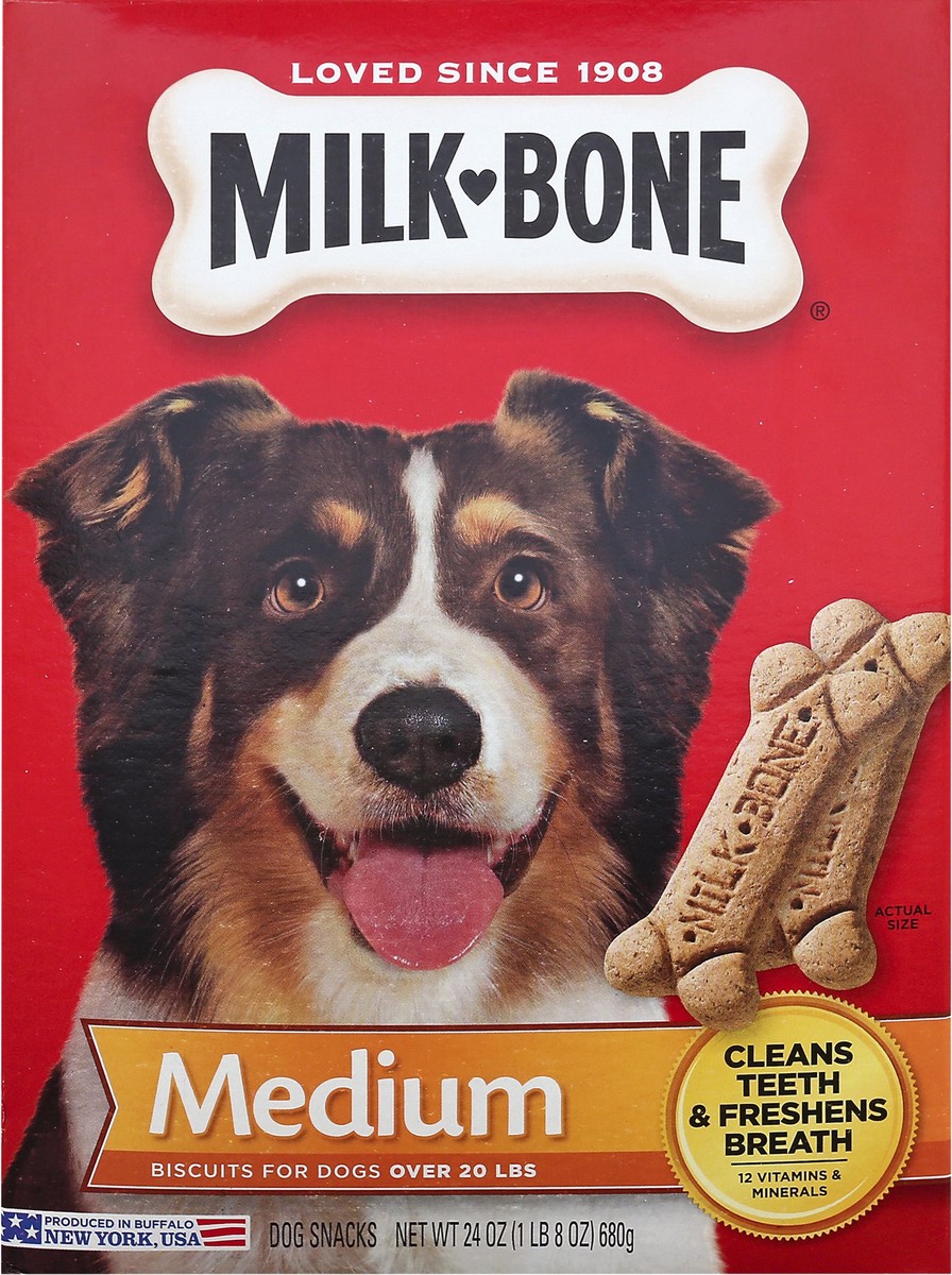 slide 2 of 10, Milk-Bone Medium Dog Snacks 24 oz, 24 oz
