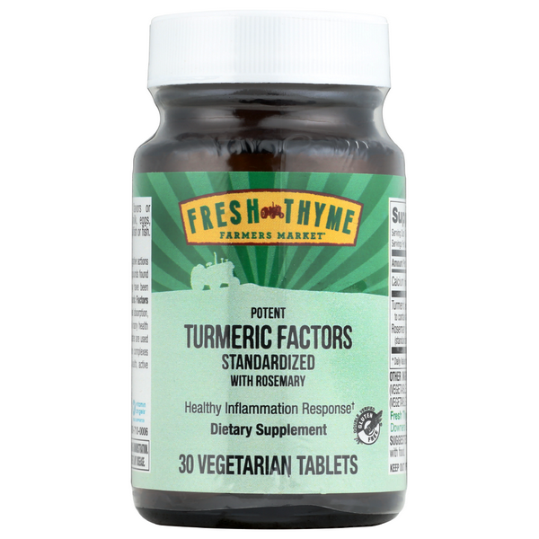 slide 1 of 1, Fresh Thyme Turmeric Factors, 30 ct