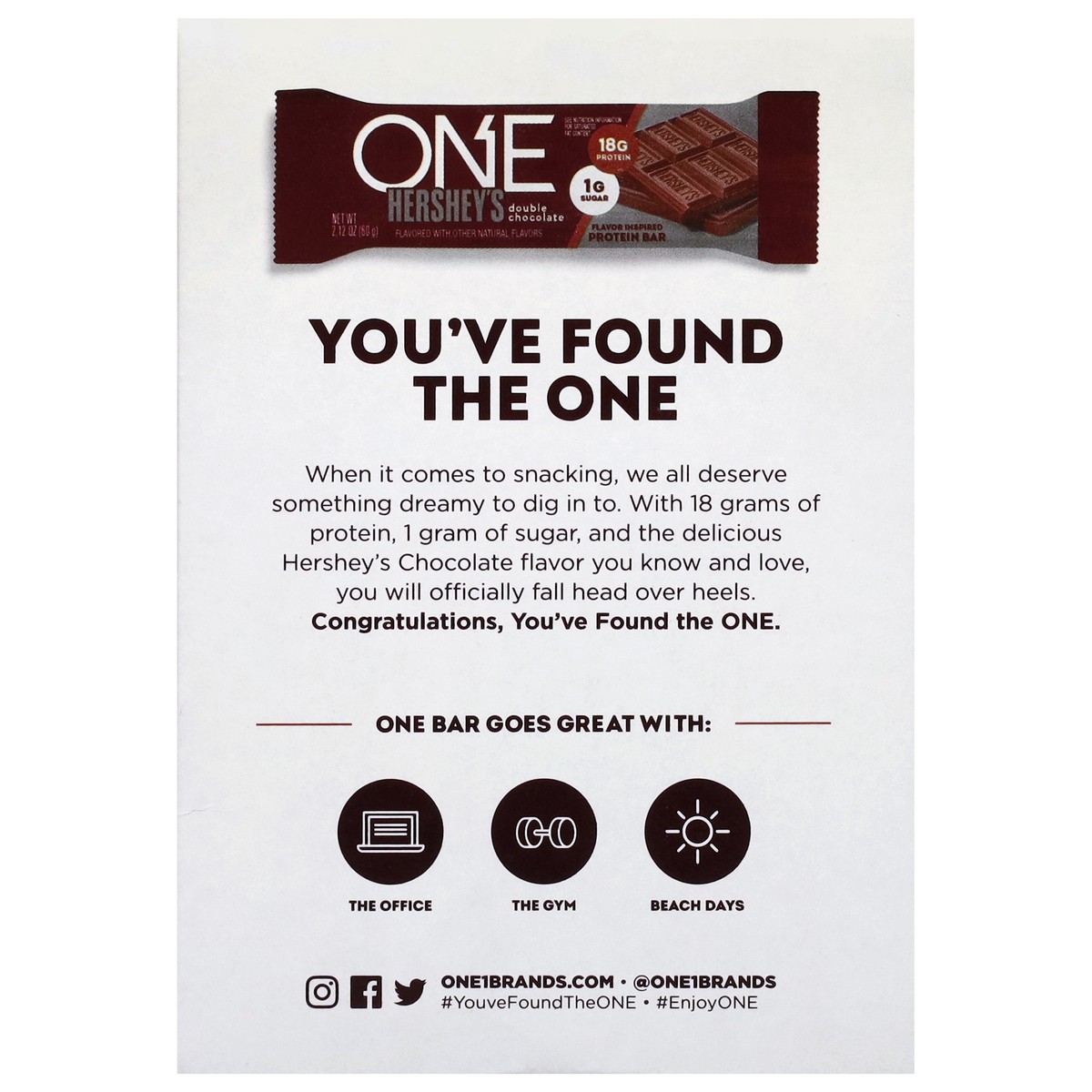 slide 3 of 15, One Hershey's Double Chocolate Protein Bar 4 - 2.12 oz Bars, 4 ct
