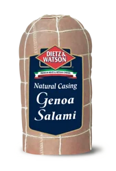Dietz & Watson Sliced Natural Casing Genoa Salami Deli Meat