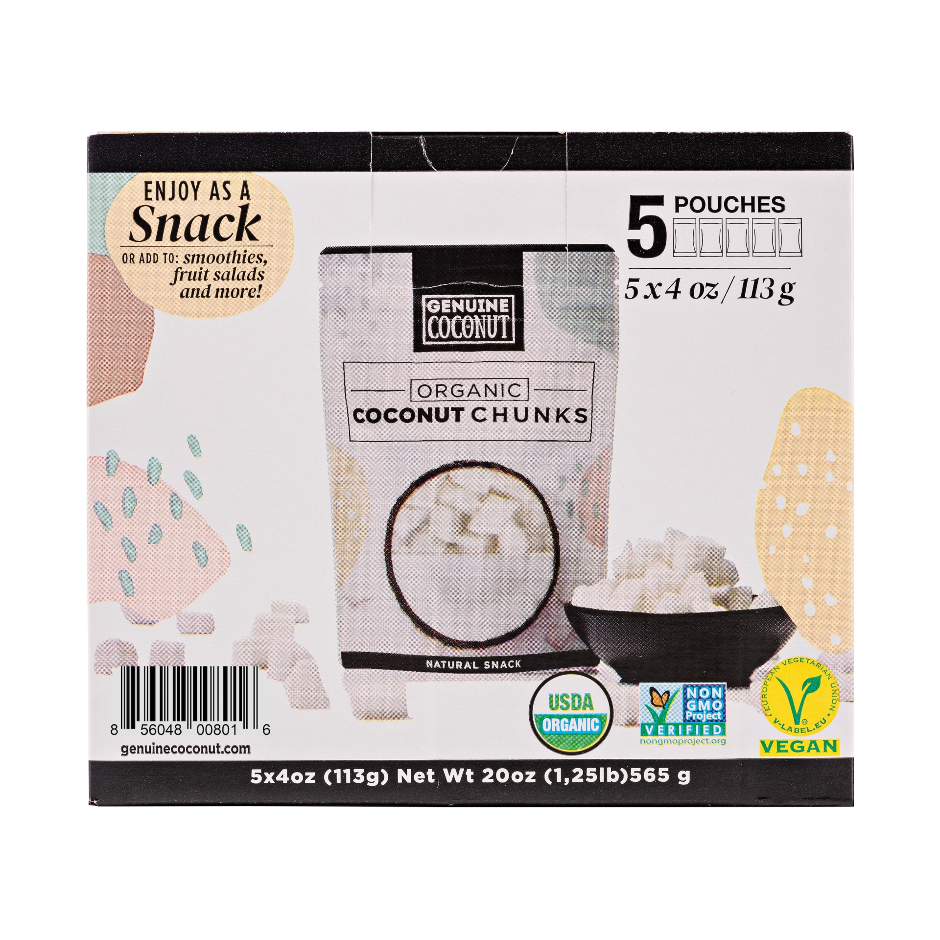 Genuine Coconut Fresh Organic Coconut Chunks 4 oz Shipt