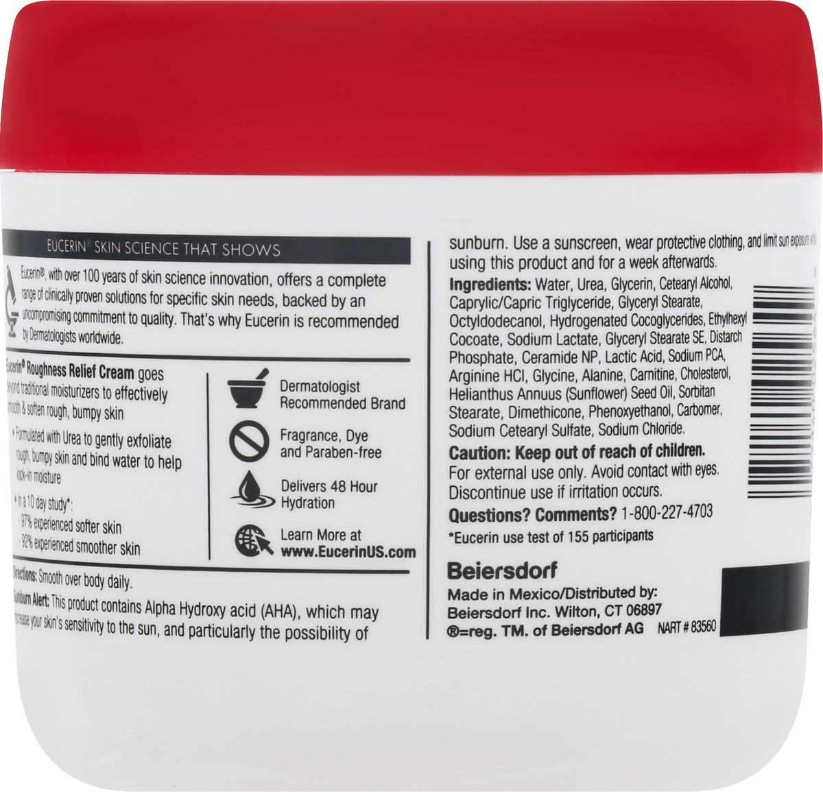 slide 5 of 9, Eucerin Roughness Relief Cream, 1 ct