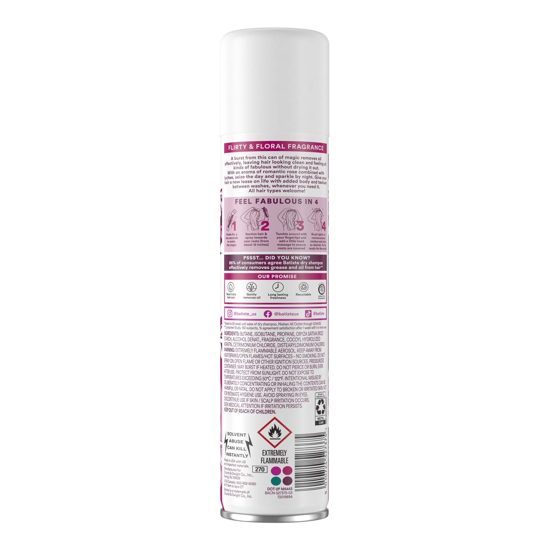 slide 2 of 5, Batiste Dry Shampoo, Blush Fragrance, 4.23 Oz, 4.23 oz