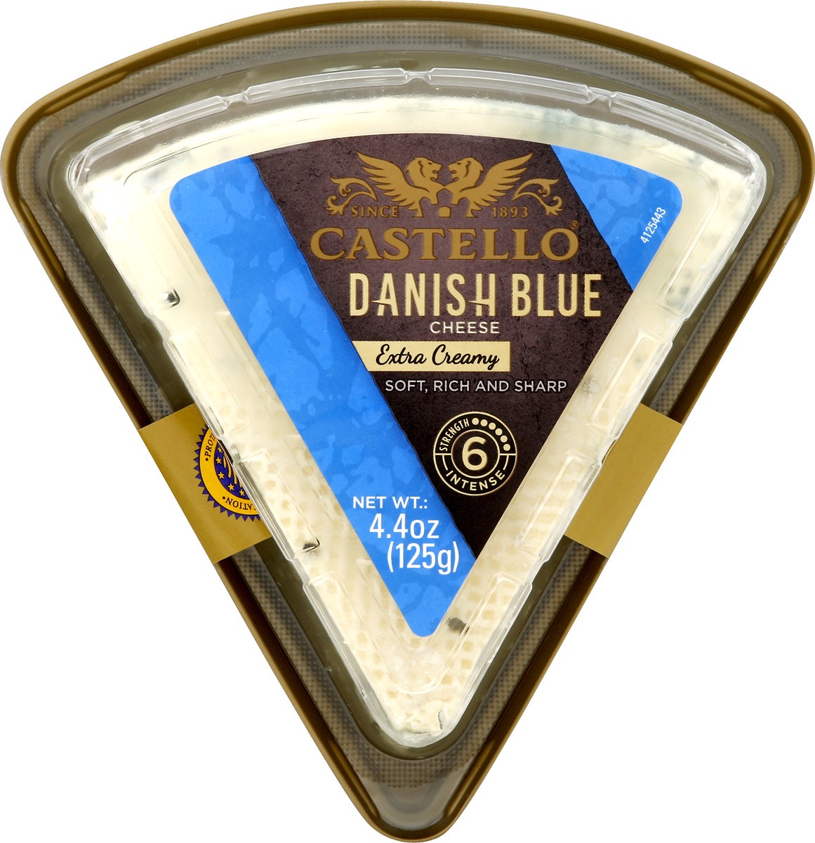 slide 1 of 8, Castello Extra Creamy Danish Blue Cheese, 4.4 oz., 4.4 oz