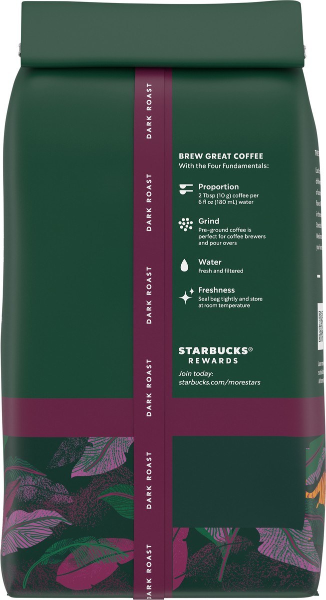 slide 7 of 9, Starbucks Sumatra Dark Roast Ground Coffee - 12 oz, 12 oz