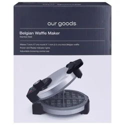 our goods Belgian Waffle Maker - Stainless Steel
