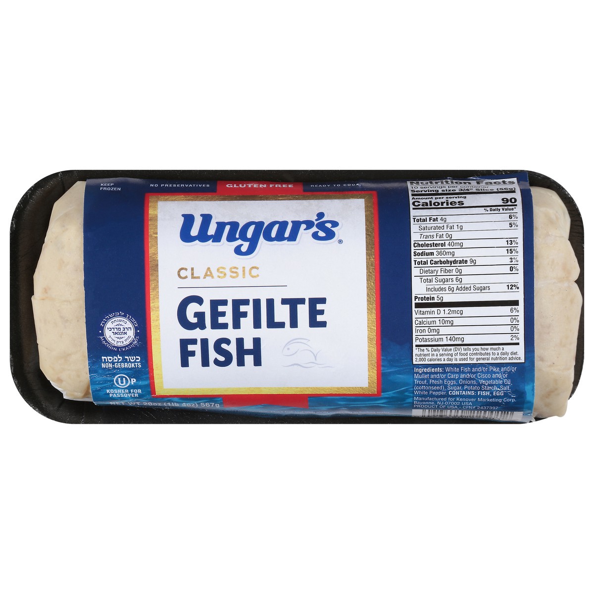 slide 1 of 9, Ungar's Classic Gefilte Fish 20 oz, 20 oz