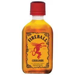Fireball Cinnamon Malt Beverage, 50ml Plastic Bottle 33 Proof