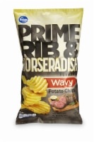 slide 1 of 1, Kroger Prime Rib And Horseradish Potato Chips - Wavy, 9 oz