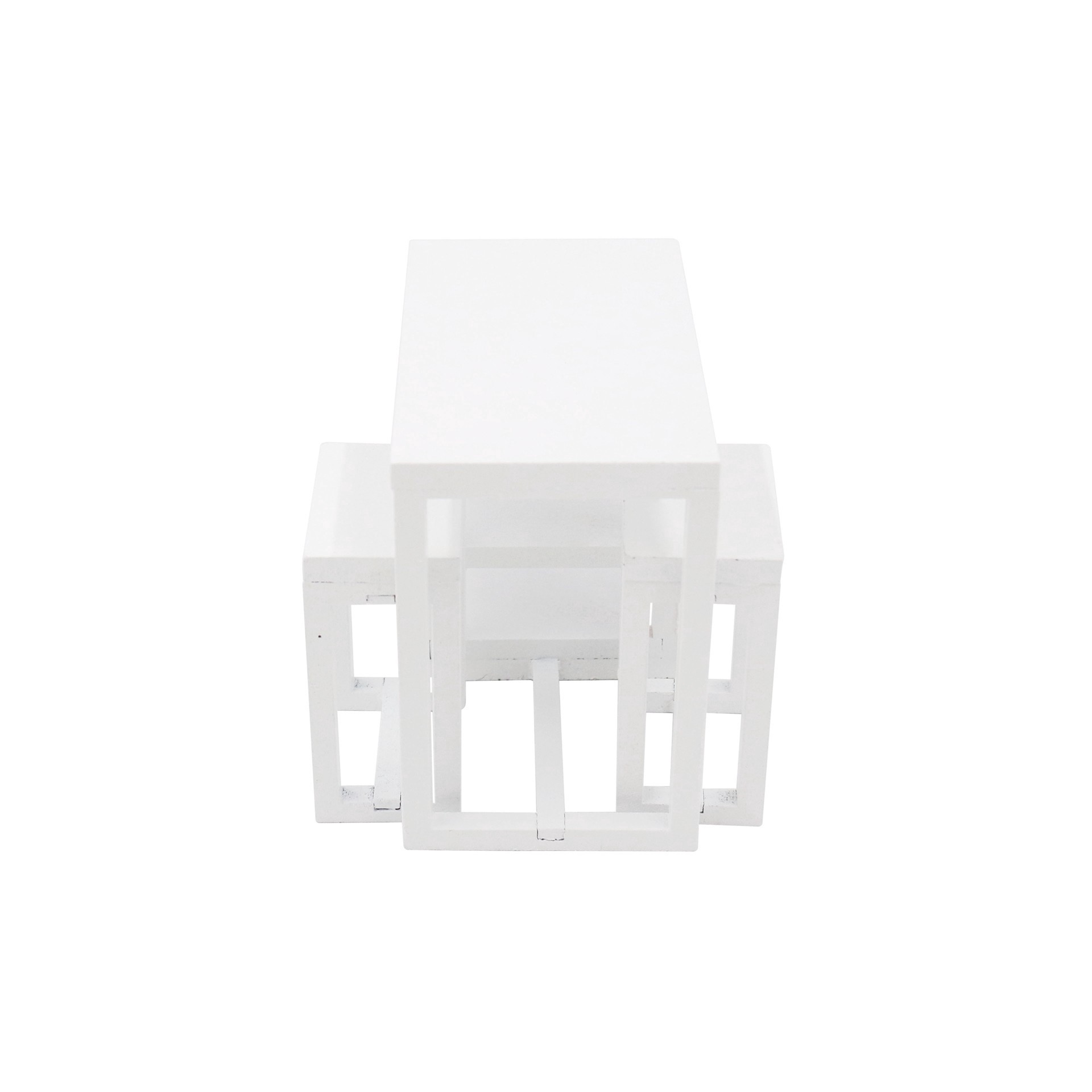 slide 4 of 4, Mini White Bar Table & Chairs Set By Make Market, 3.35 in x 1.97 in x 2.98 in