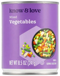 Know & Love Mixed Vegetables 8.5 Ounces