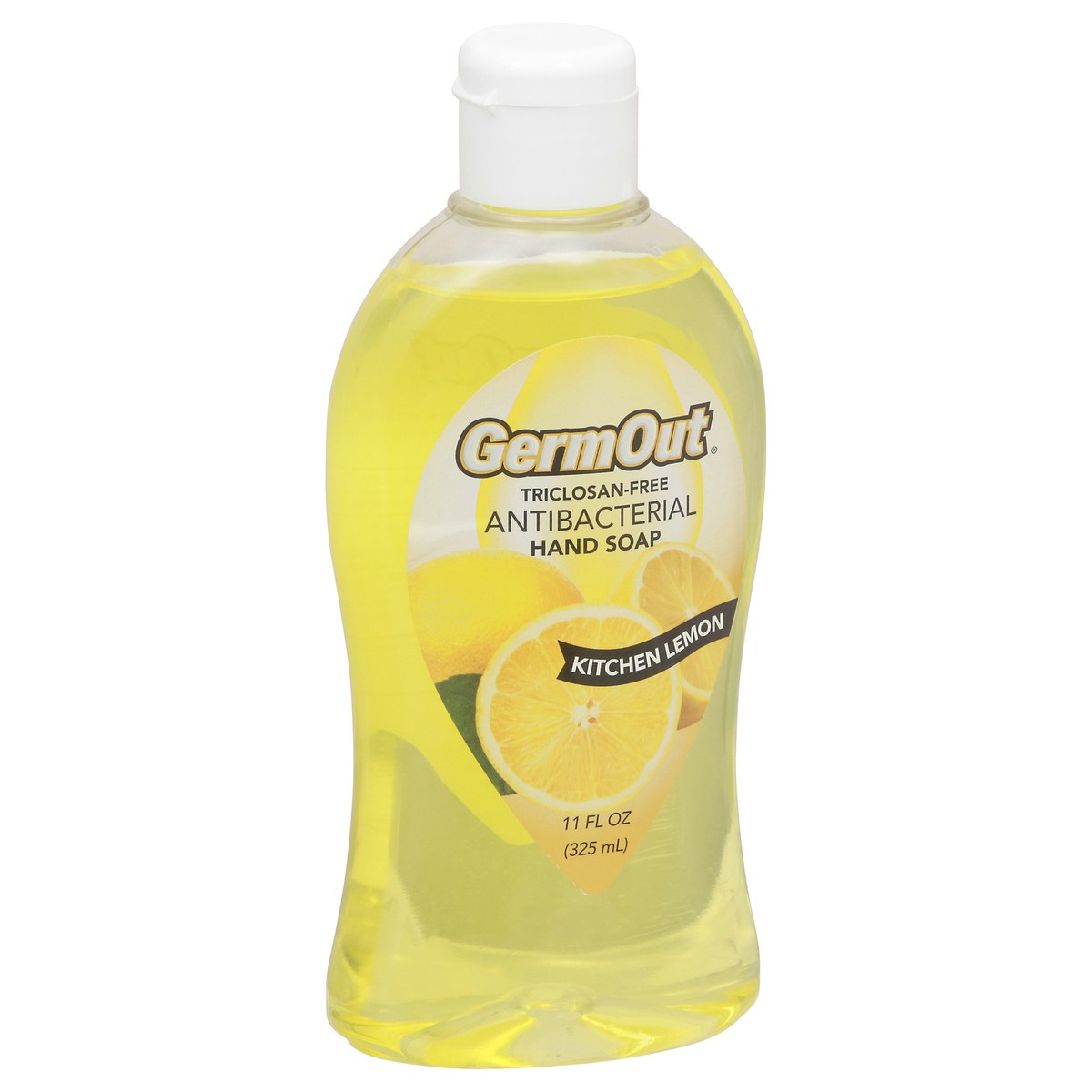 slide 8 of 12, GermOut Antibacterial Kitchen Lemon Hand Soap 11 fl oz, 11 fl oz