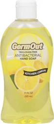 GermOut Antibacterial Kitchen Lemon Hand Soap 11 fl oz