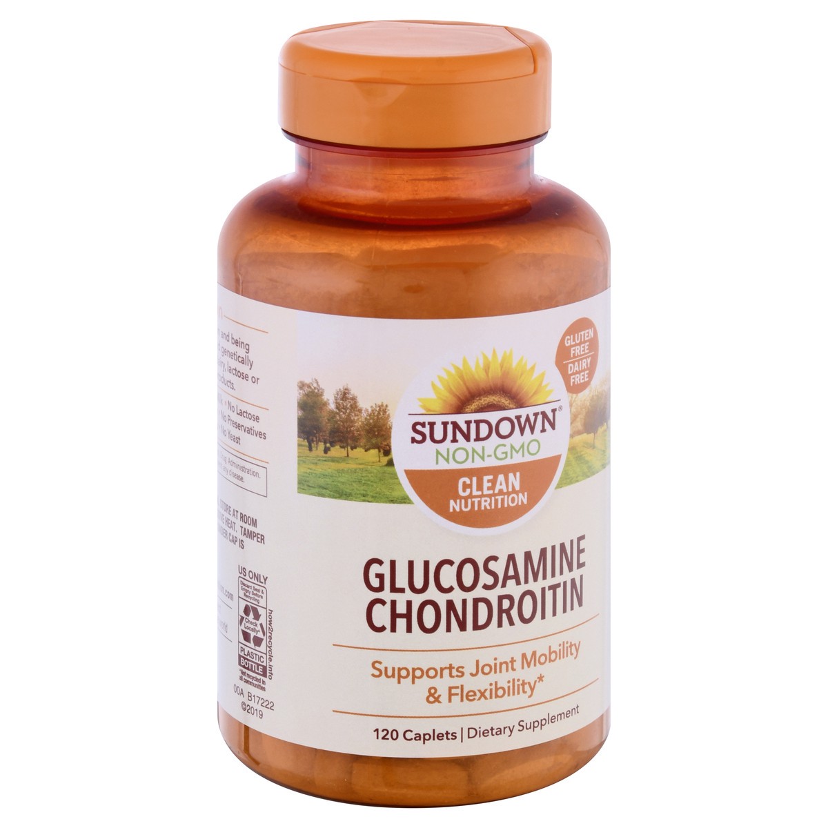 slide 7 of 9, Sundown Non-GMO Caplets Glucosamine Chondroitin 120 ea, 120 ct