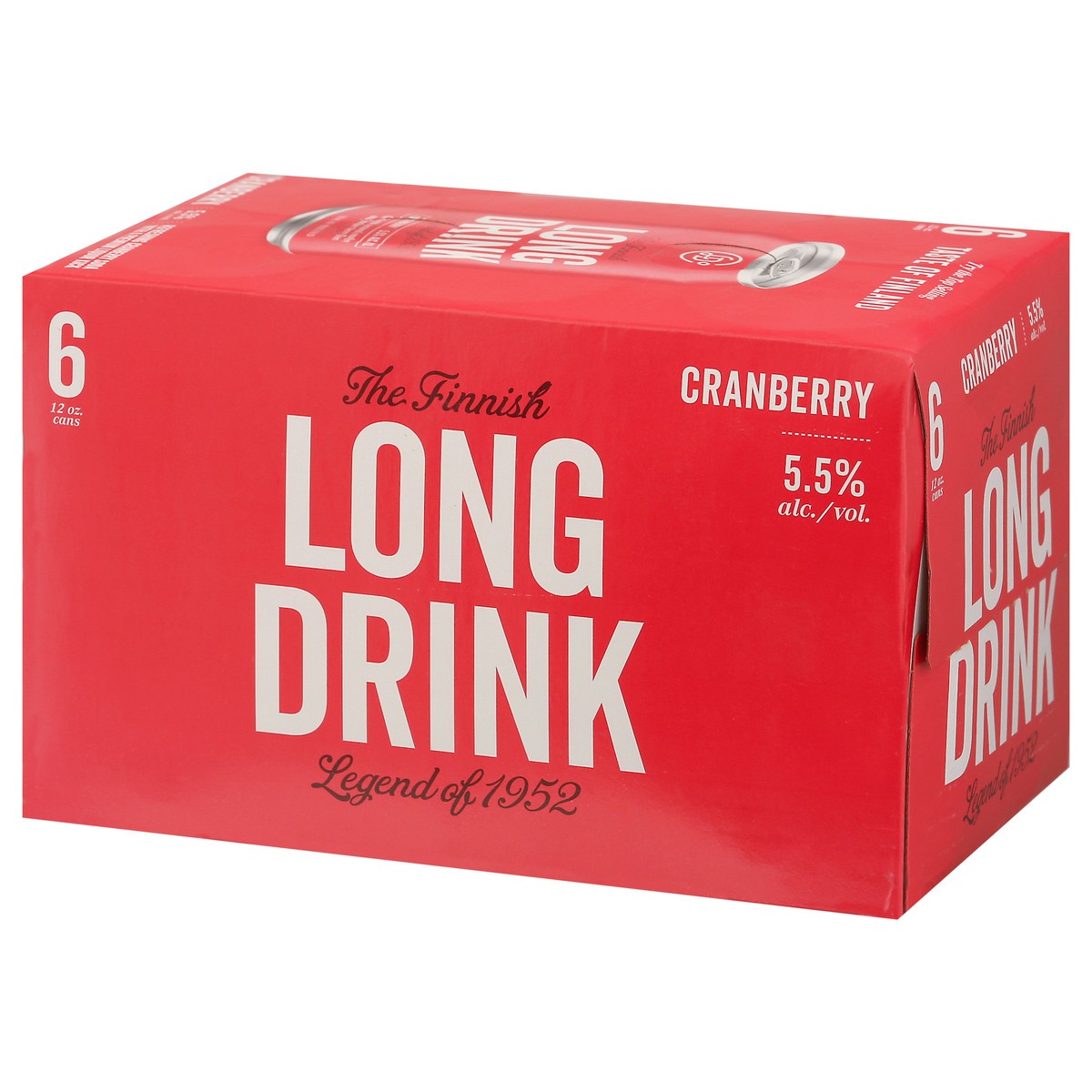 slide 2 of 9, Long Drink Cranberry Gin Cocktail 6 - 12 oz Cans, 6 ct; 355 ml