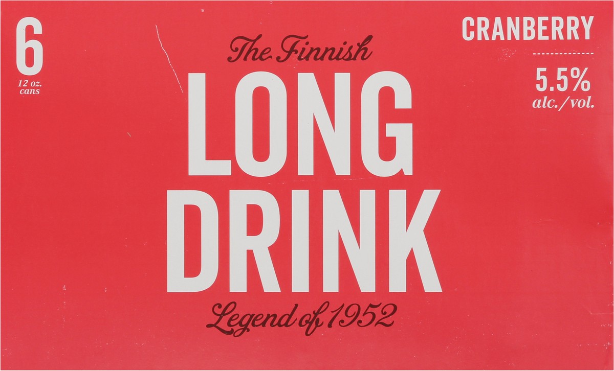 slide 6 of 9, Long Drink Cranberry Gin Cocktail 6 - 12 oz Cans, 6 ct; 355 ml