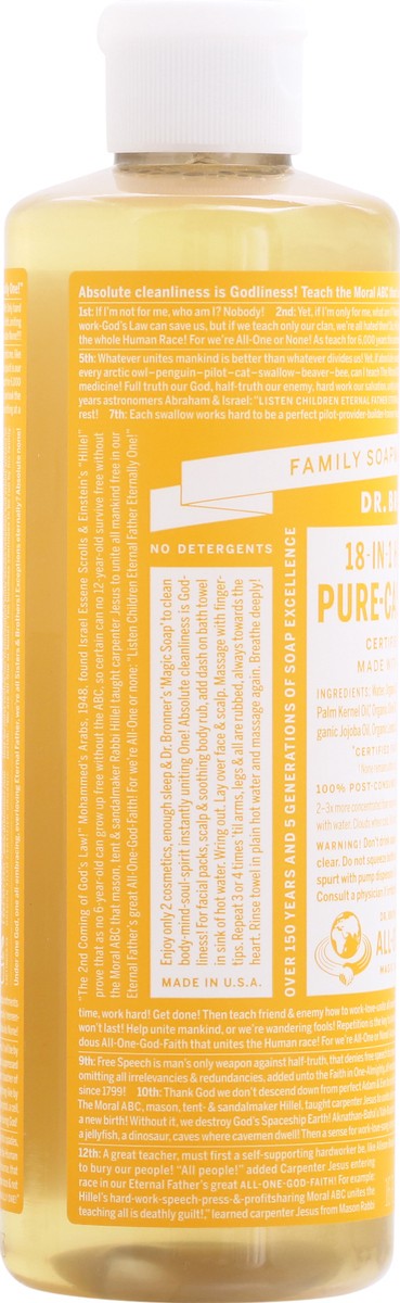 slide 3 of 9, Dr. Bronner's 18-in-1 Hemp Citrus Pure-Castile Soap 16 fl oz, 16 fl oz