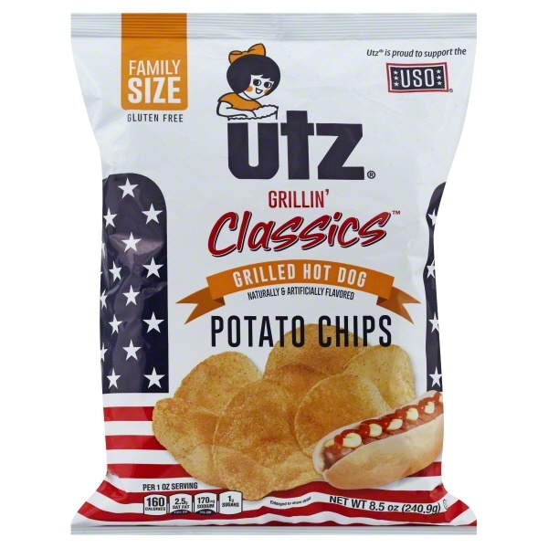 slide 1 of 1, Utz Potato Chips 8.5 oz, 8.5 oz