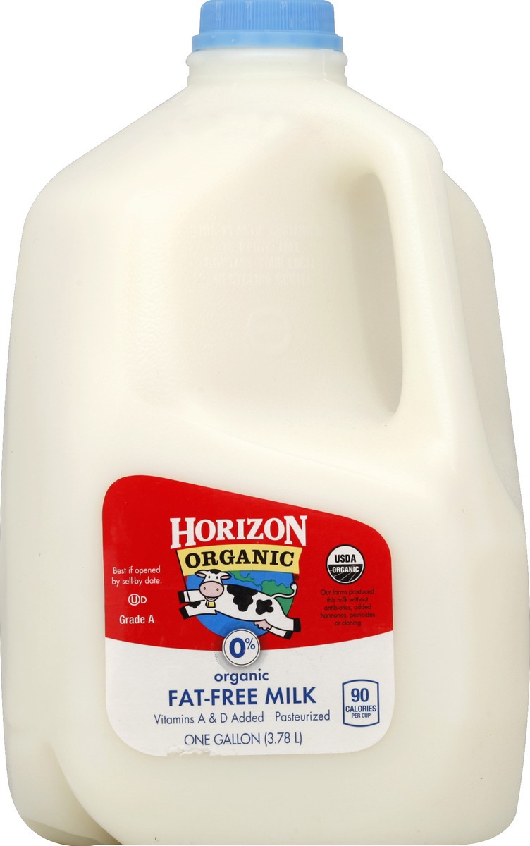 slide 3 of 4, Horizon Organic Fat-Free Milk, 1 gal