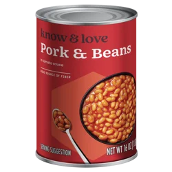 Know & Love Pork And Beans 16 Ounces