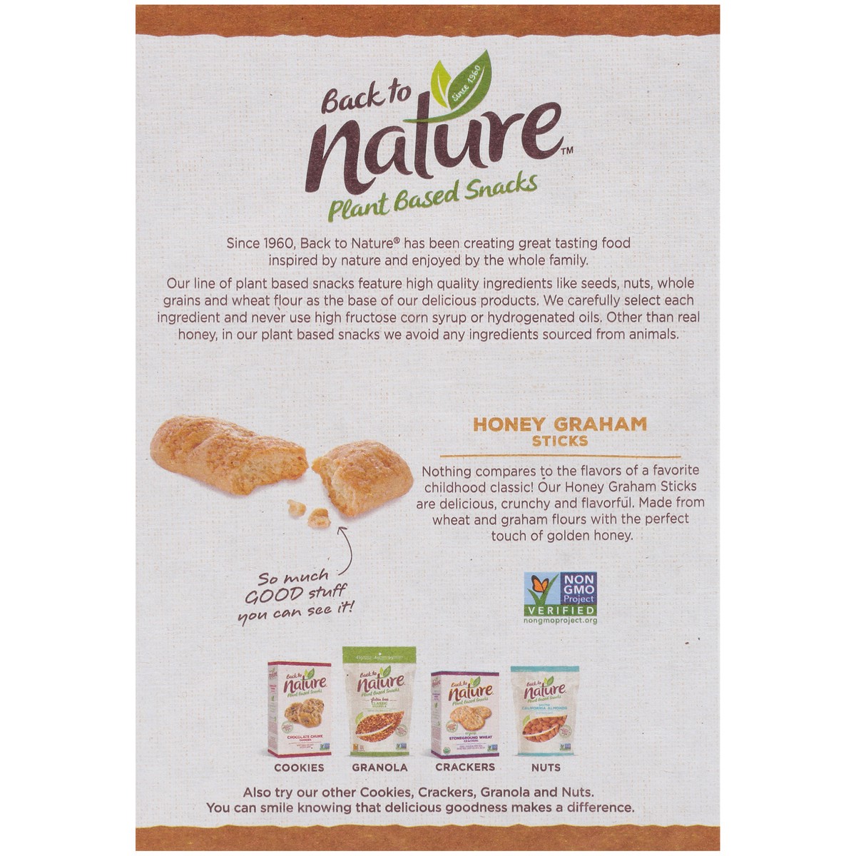 slide 9 of 14, Back to Nature™ Honey Graham Sticks 8 oz. Box, 8 oz