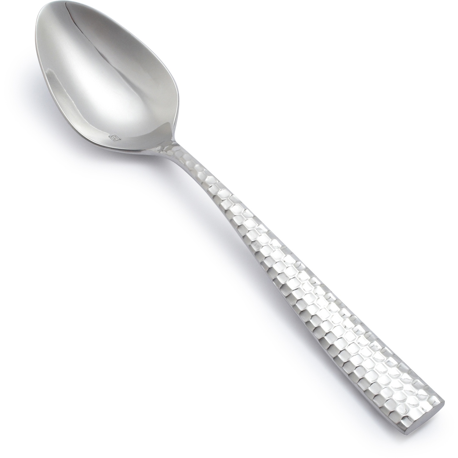 slide 1 of 1, Fortessa Lucca Faceted Serving Spoon, 1 ct