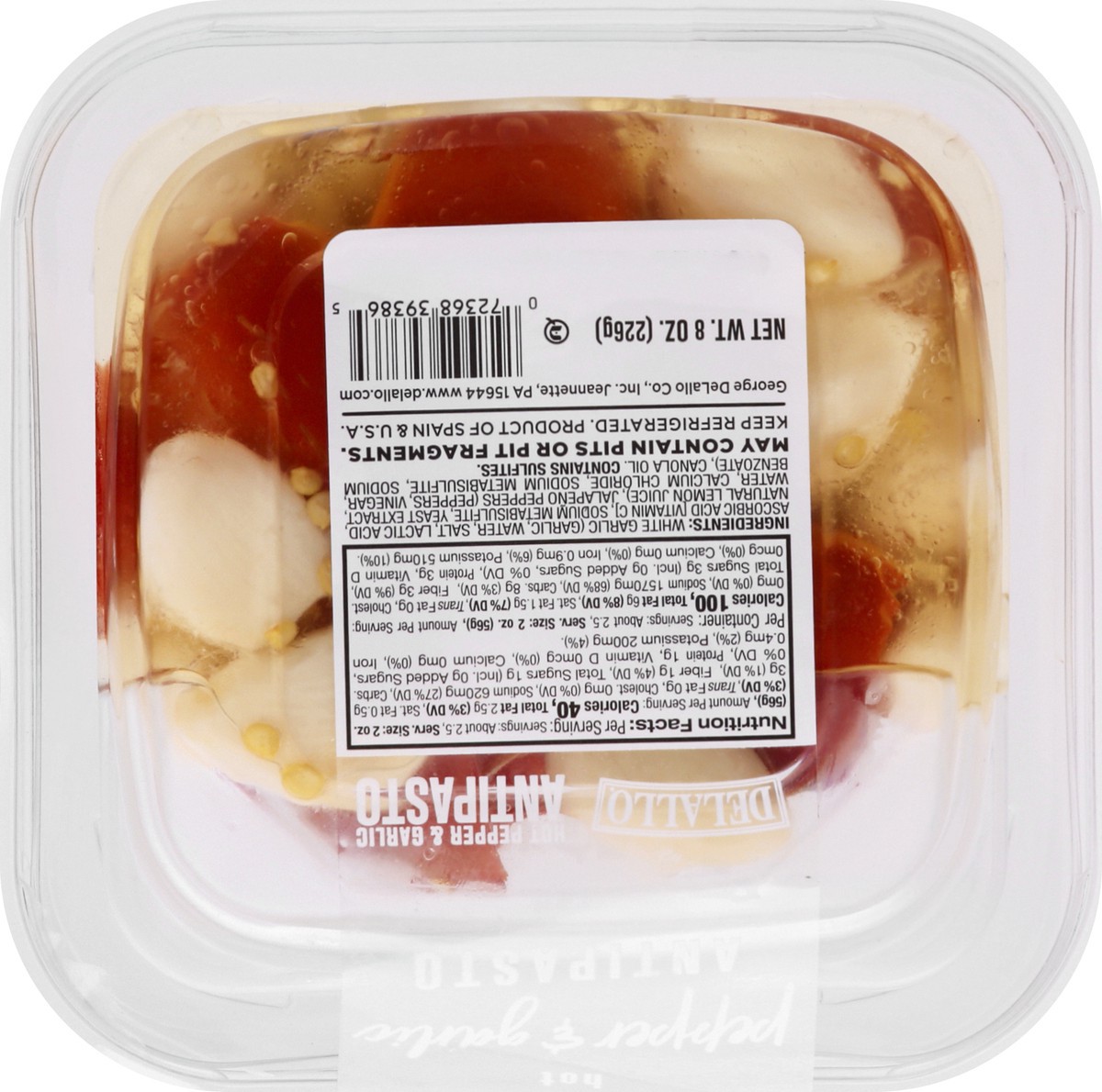 slide 5 of 13, DeLallo Garlic & Hot Pepper Antipasto In, 8 oz