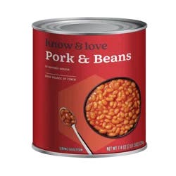 Know & Love Pork And Beans 114 Ounces