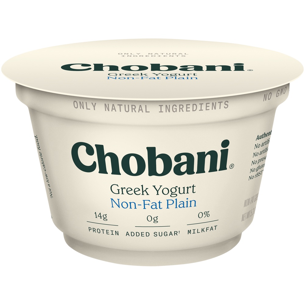 slide 2 of 7, Chobani Original Nonfat Plain Greek Yogurt, 5.3 oz