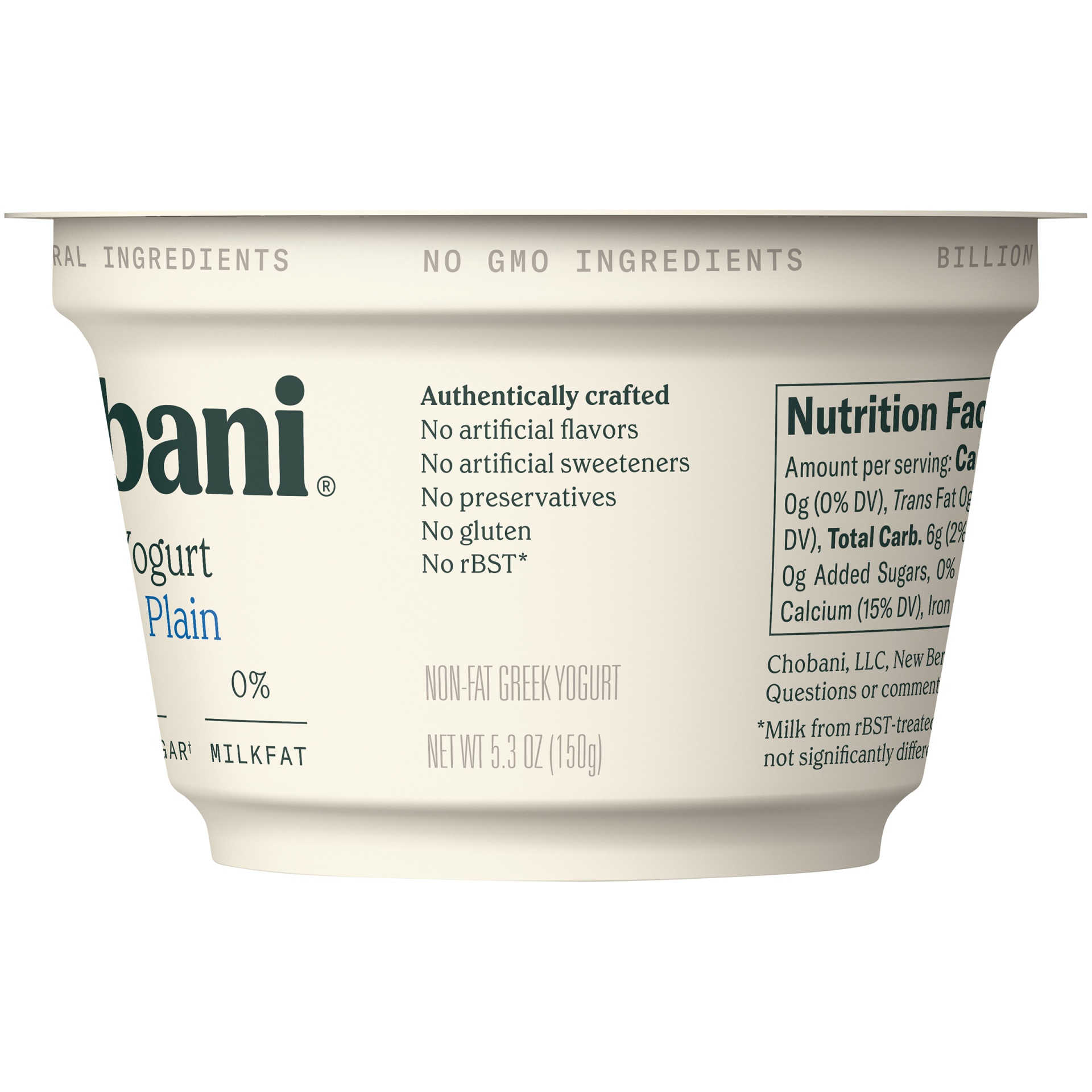 slide 4 of 7, Chobani Original Nonfat Plain Greek Yogurt, 5.3 oz