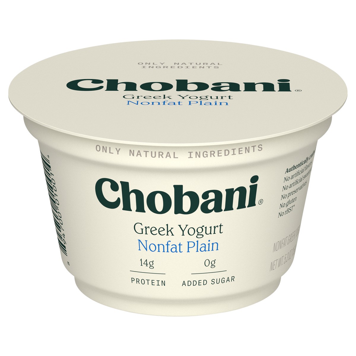 slide 1 of 7, Chobani Plain Nonfat Greek Yogurt - 5.3oz, 5.3 fl oz