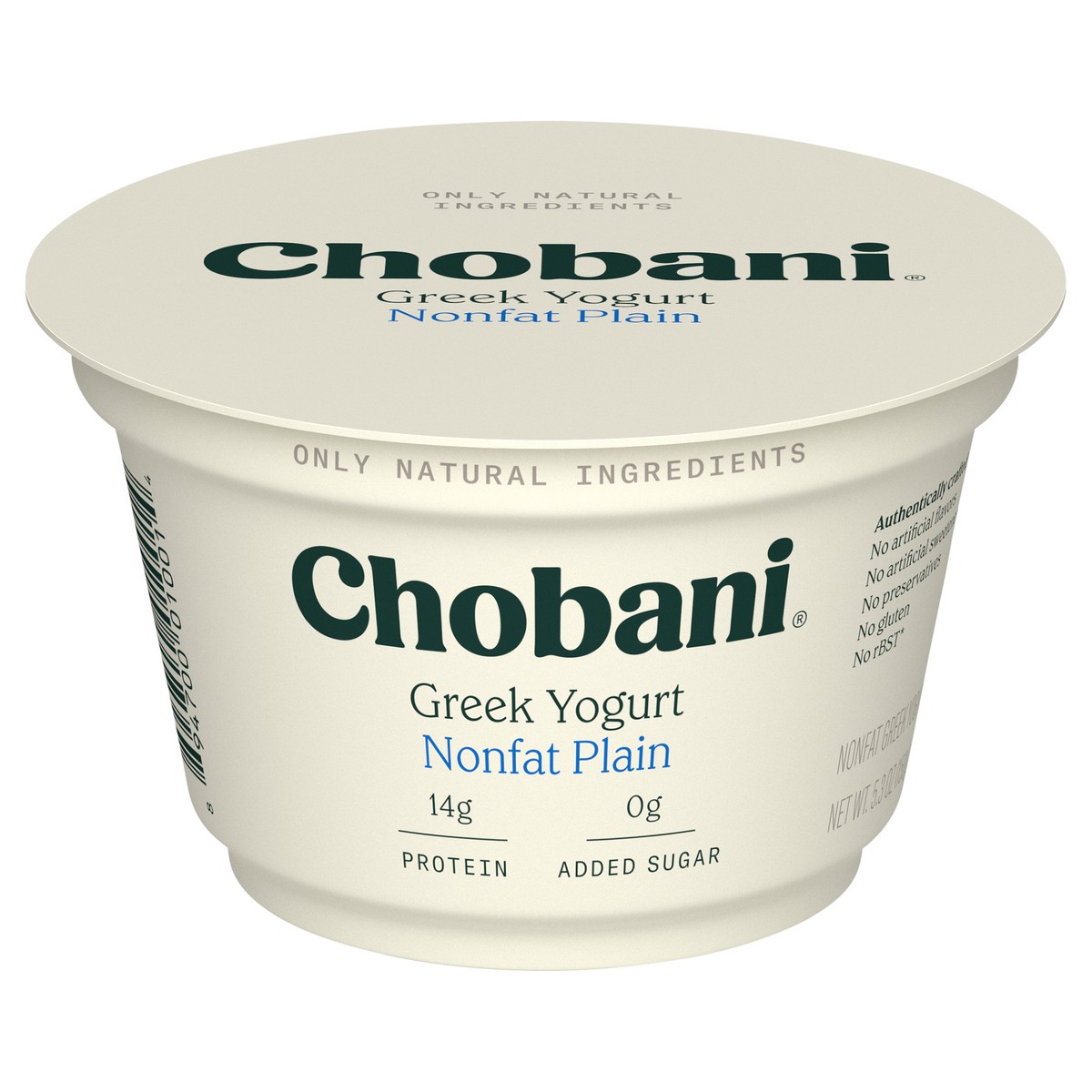 slide 1 of 7, Chobani Non-fat Plain Greek Yogurt, 5.3 fl oz