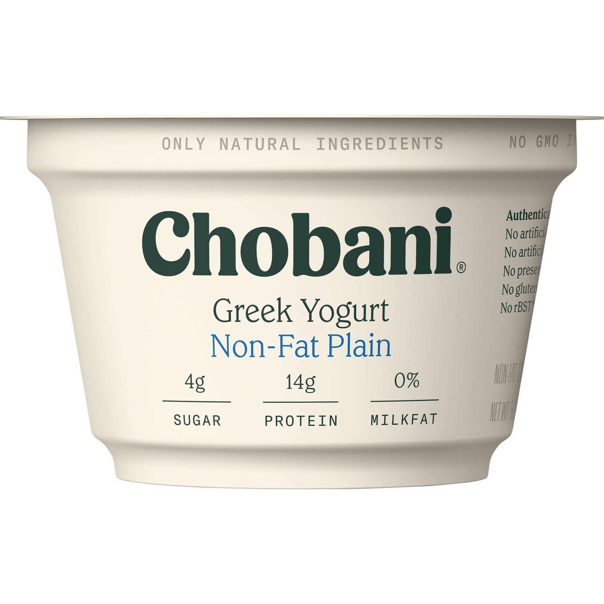slide 1 of 7, Chobani Original Nonfat Plain Greek Yogurt, 5.3 oz