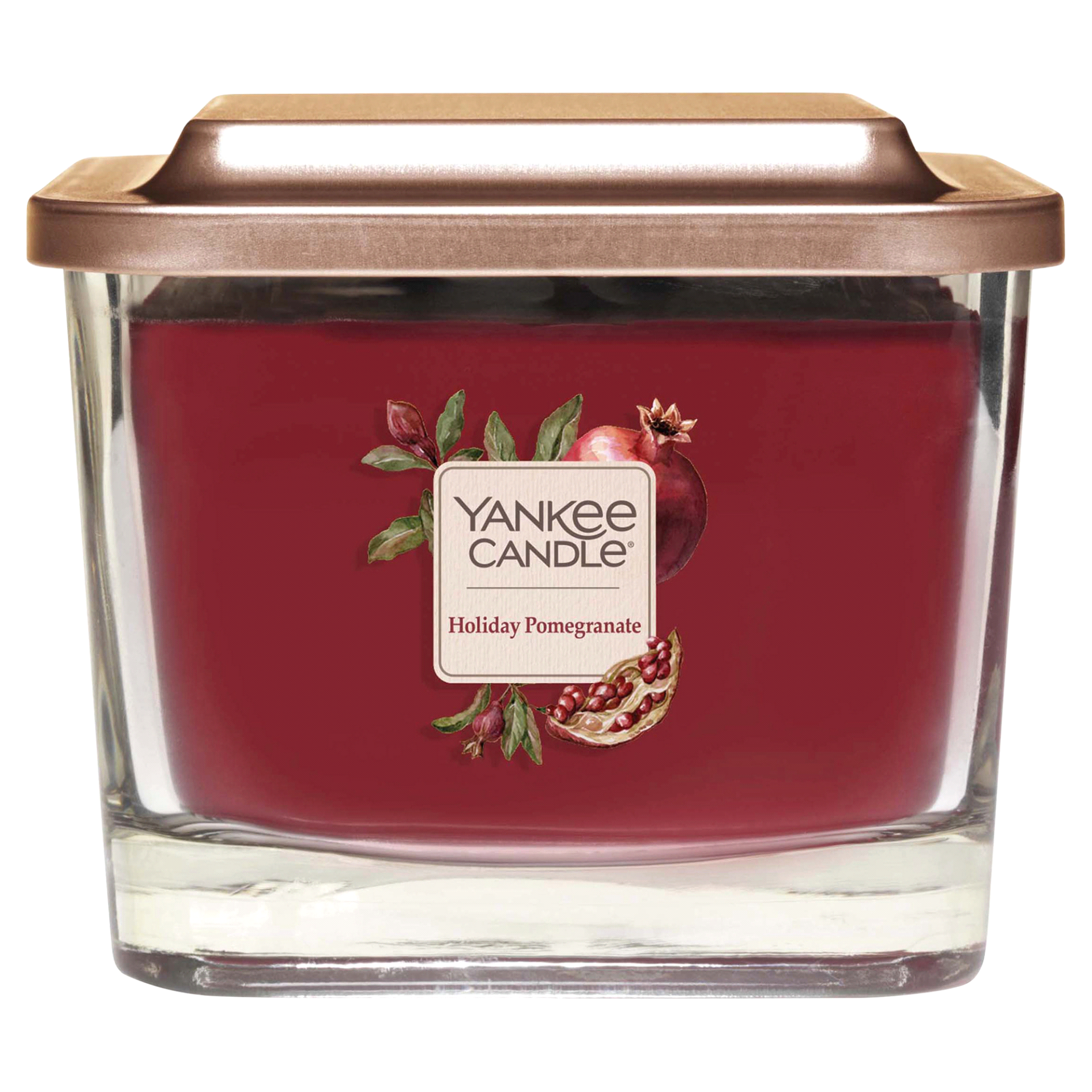 slide 1 of 1, Yankee Candle Elevation Medium Jar Holiday Pomegranate, 12.25 oz