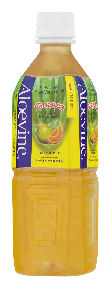 slide 9 of 11, Aloevine Refreshing Guava Aloe Vera Drink - 16.9 fl oz, 16.9 fl oz