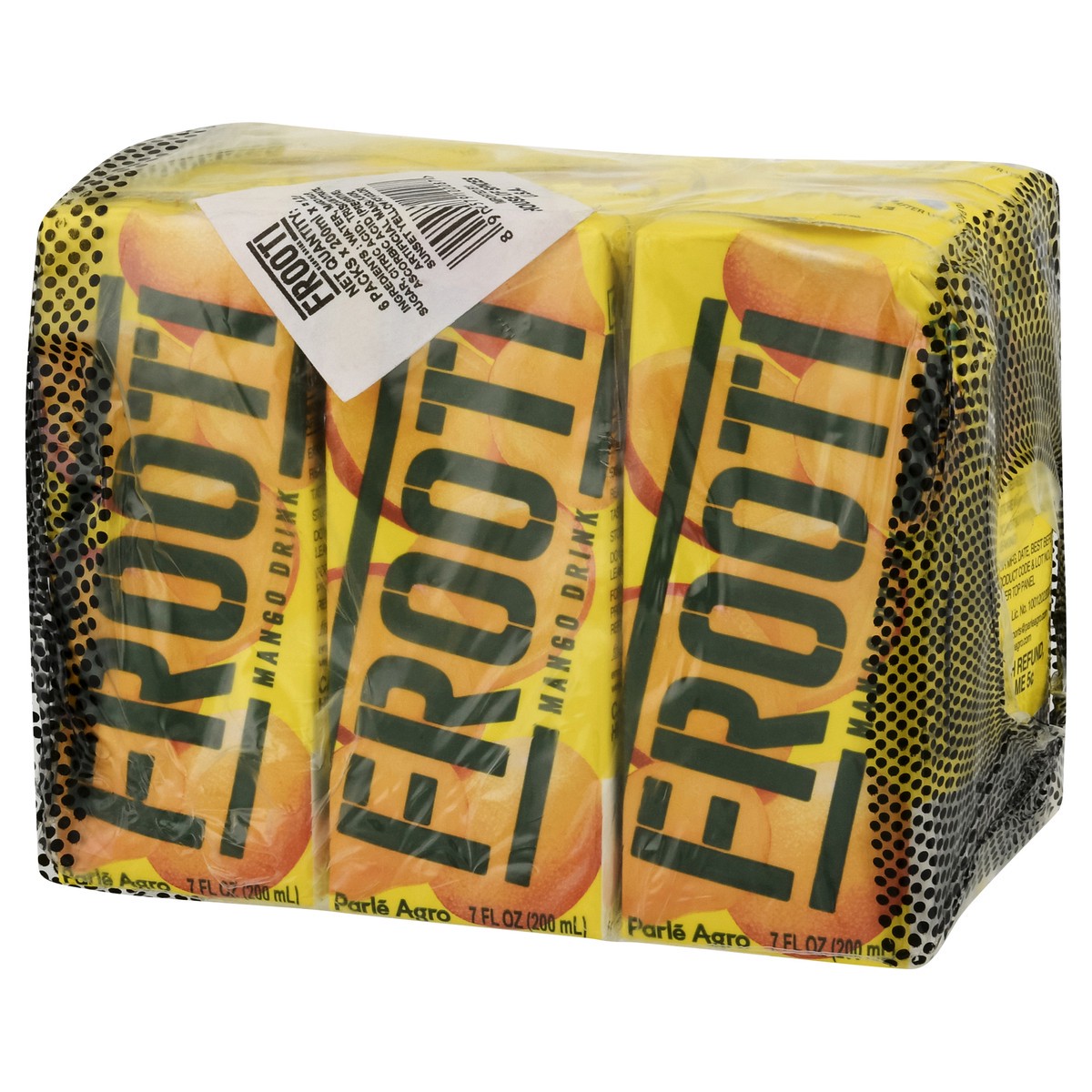slide 3 of 13, Frooti Mango Drink 6 - 200 ml Packs, 6 ct