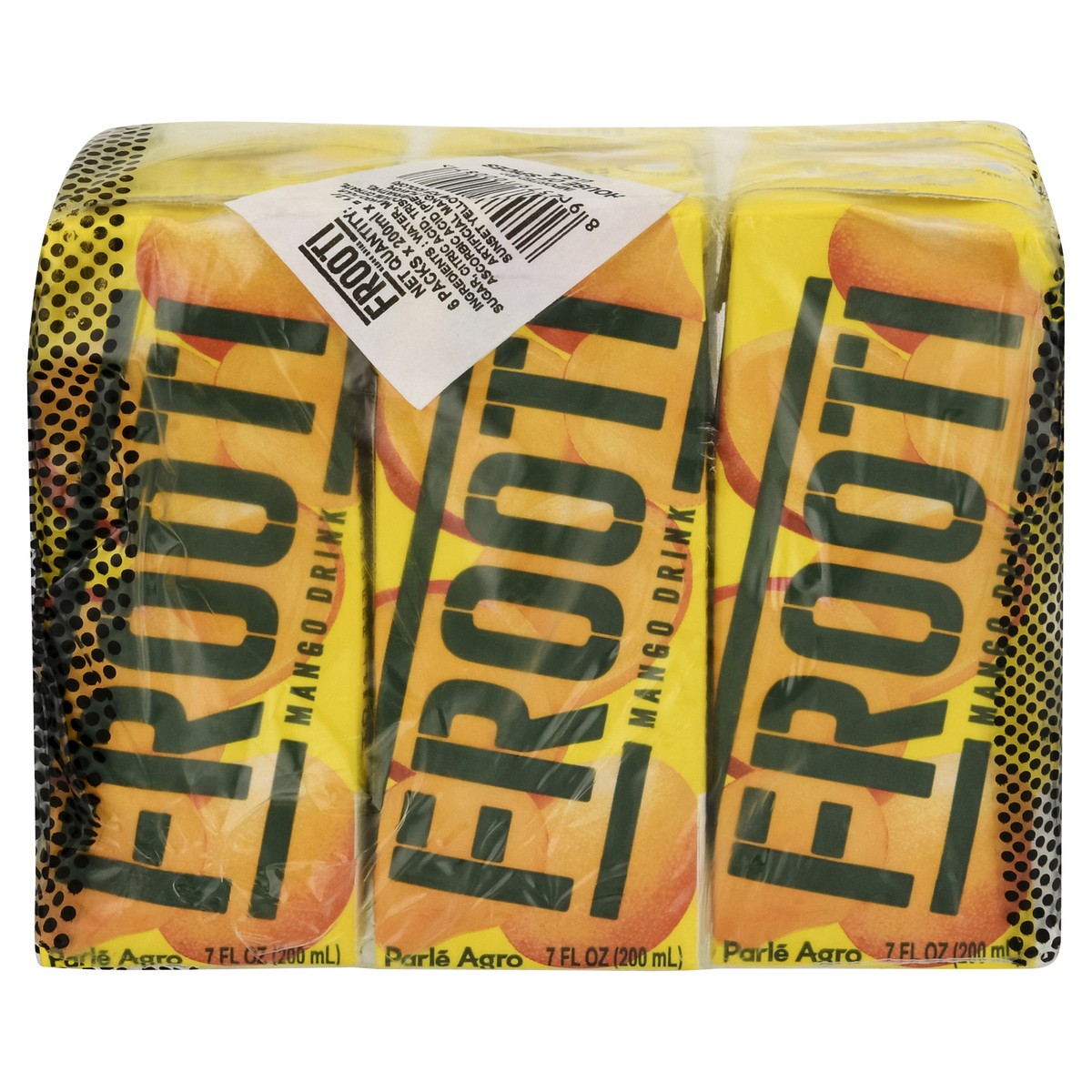slide 13 of 13, Frooti Mango Drink 6 - 200 ml Packs, 6 ct