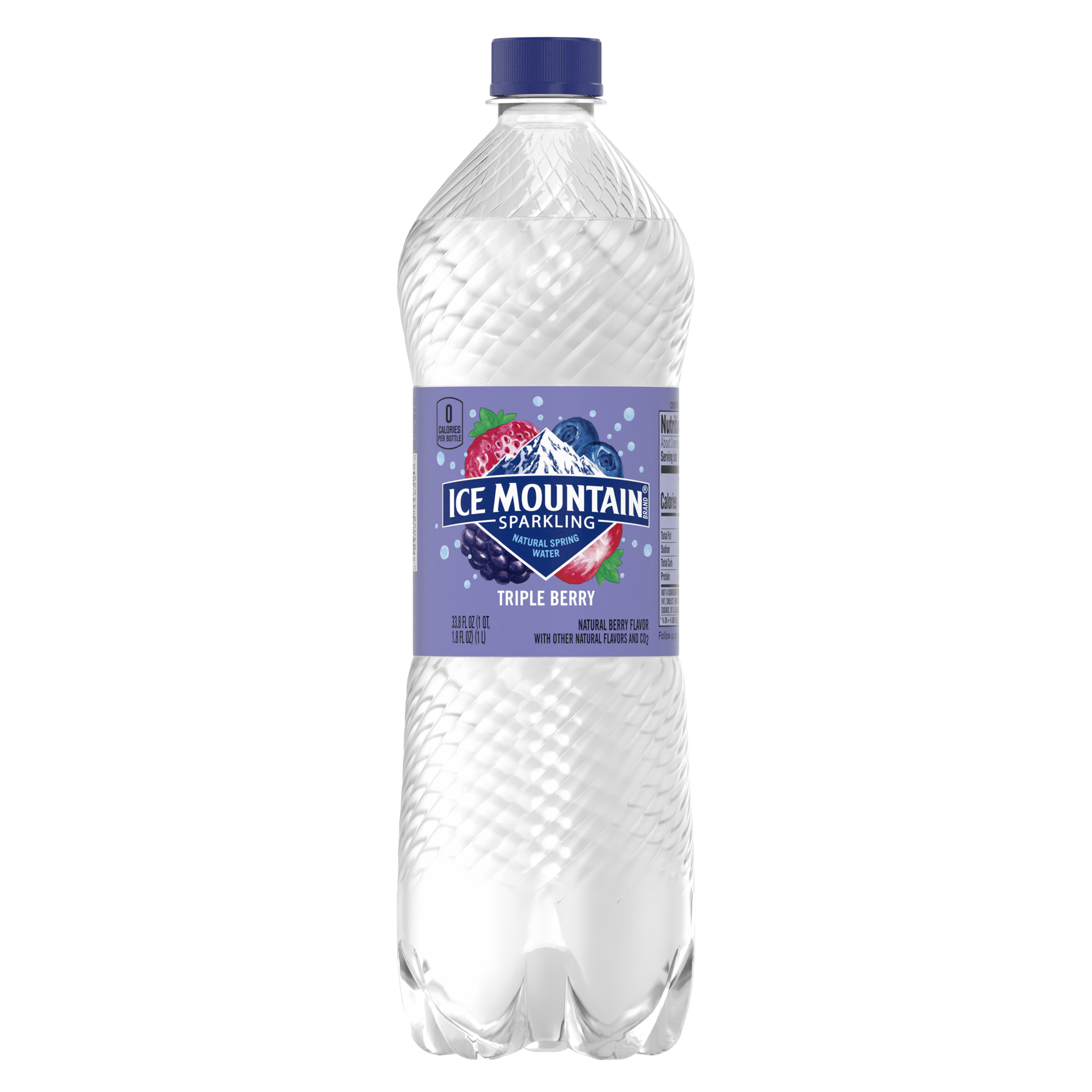 slide 1 of 3, Ice Mountain Sparkling Water, Triple Berry- 33.8 oz, 33.8 oz