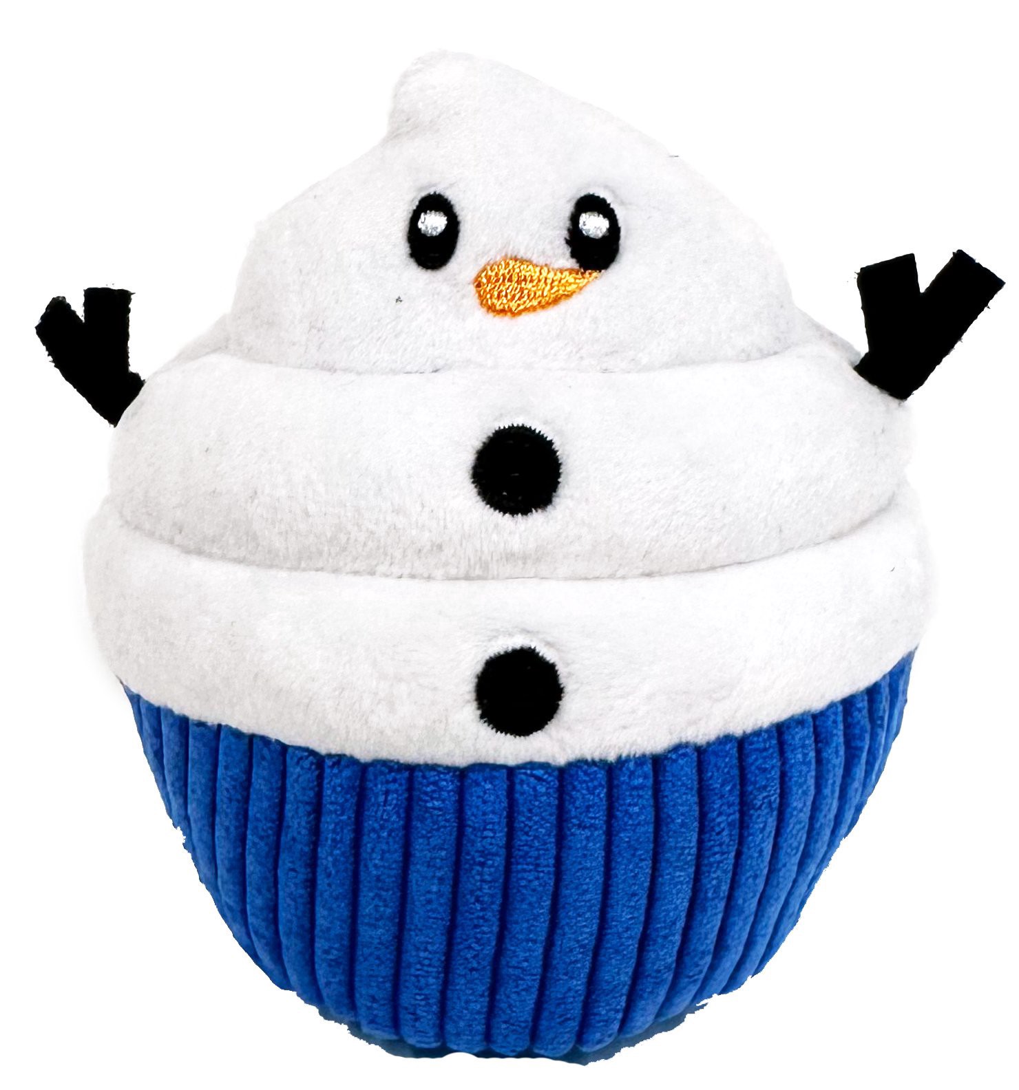 slide 1 of 1, Woof & Whiskers Snowman Cupcake Dog Toy, 1 ct
