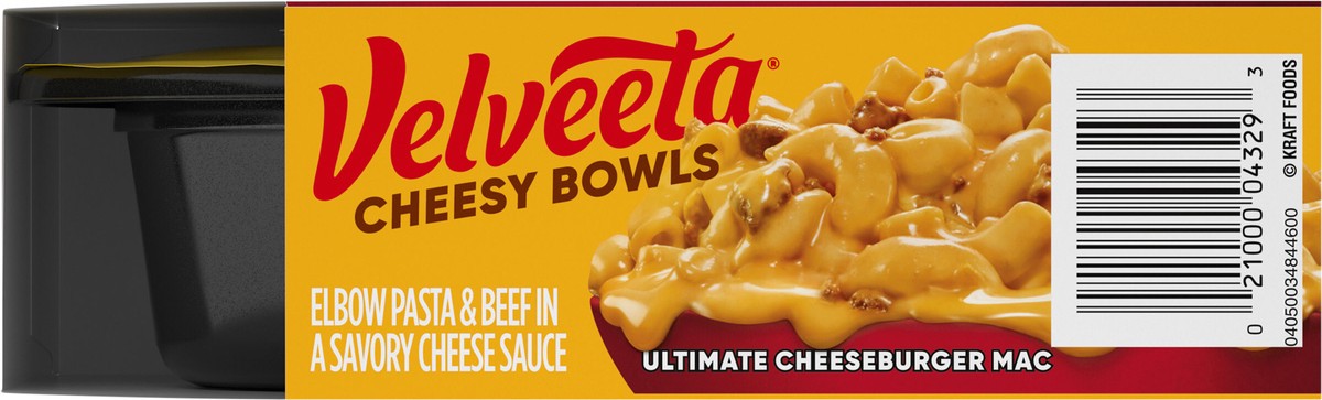 slide 4 of 9, Velveeta Cheesy Bowls Ultimate Cheeseburger Mac Microwave Meal, 9 oz Tray, 9 oz