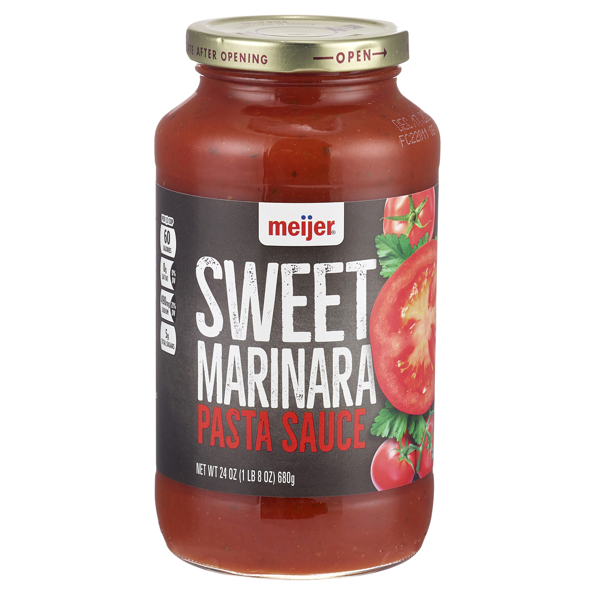 slide 1 of 1, Meijer Sweet Marinara Pasta Sauce, 24 oz