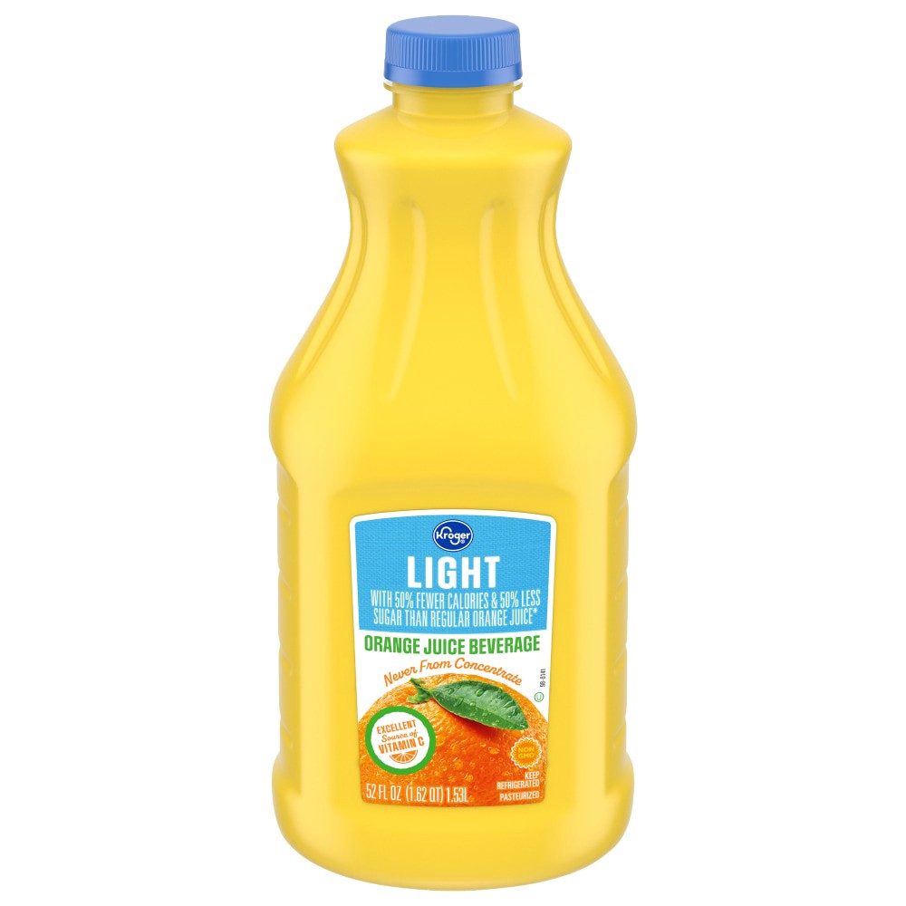 slide 1 of 4, Kroger Lite Orange Juice Beverage, 52 fl oz