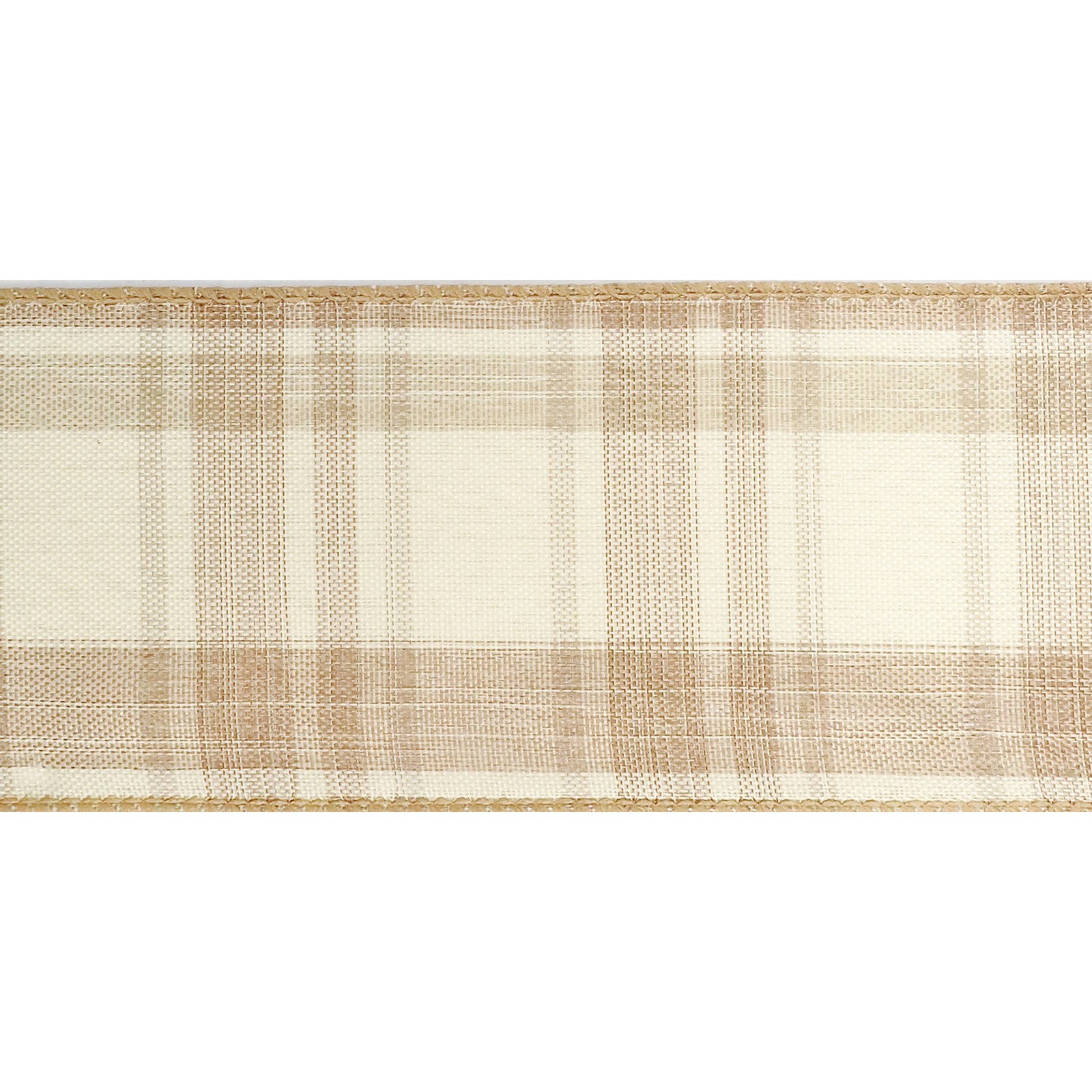 slide 3 of 4, 2.5" X 25ft. Wired Plaid Ribbon By Celebrate It Decor, 2.5 in x 25 ft
