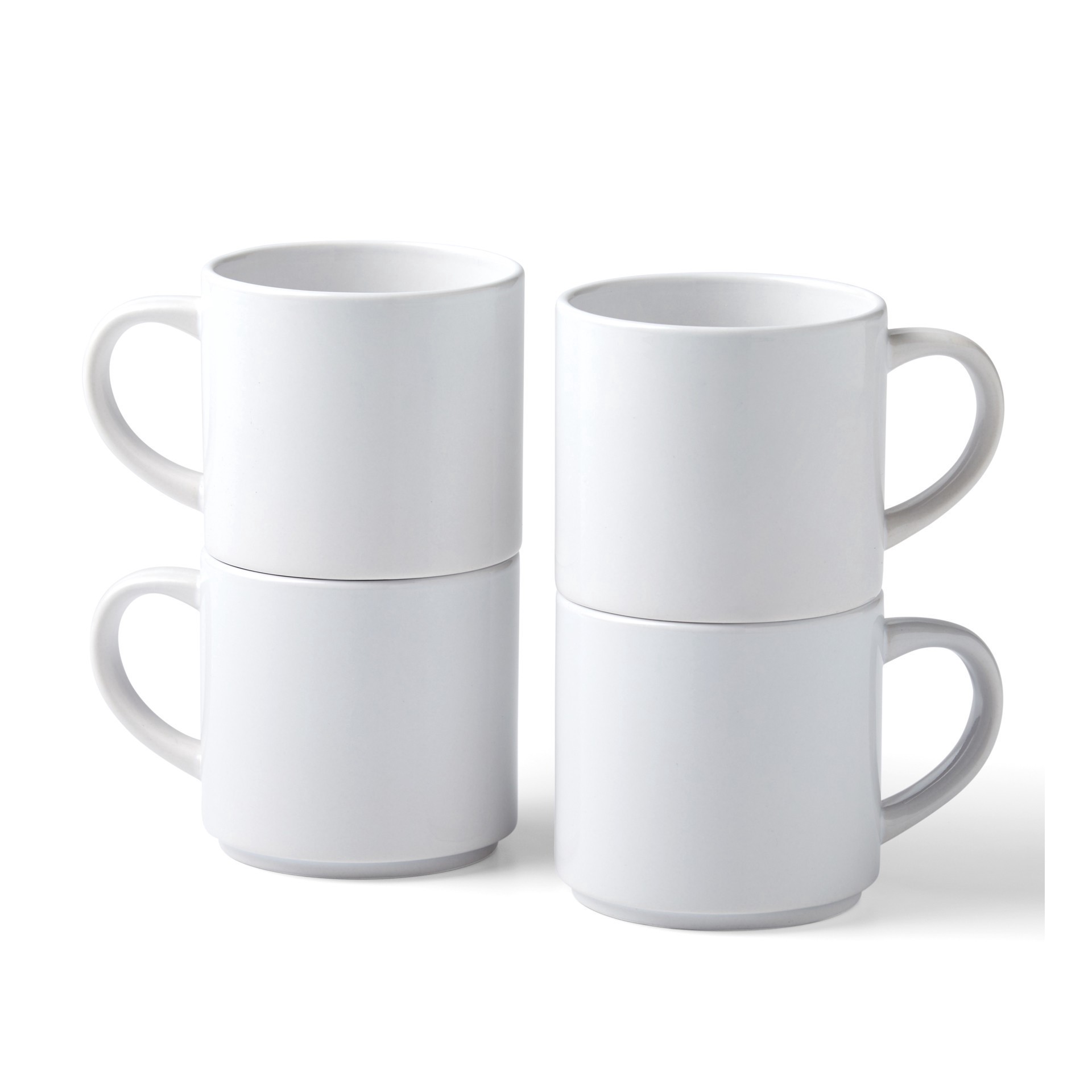 slide 2 of 7, Cricut 10oz. White Stackable Ceramic Mug Blanks, 4ct., 4 ct