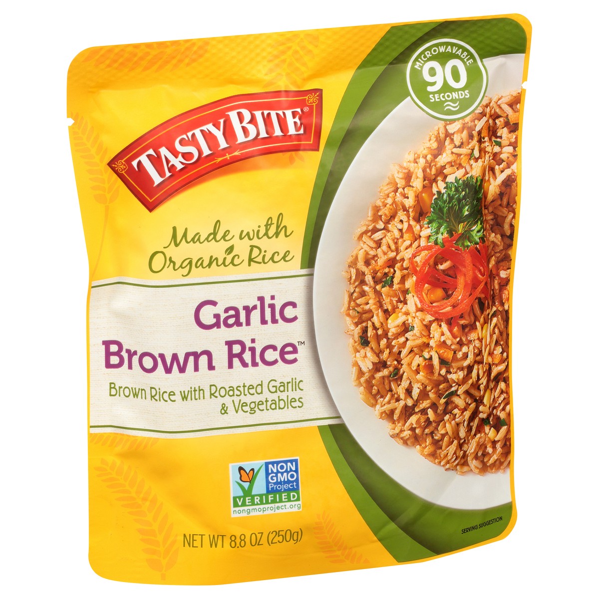 slide 2 of 11, Tasty Bite Garlic Brown Rice 8.8 oz, 8.8 oz