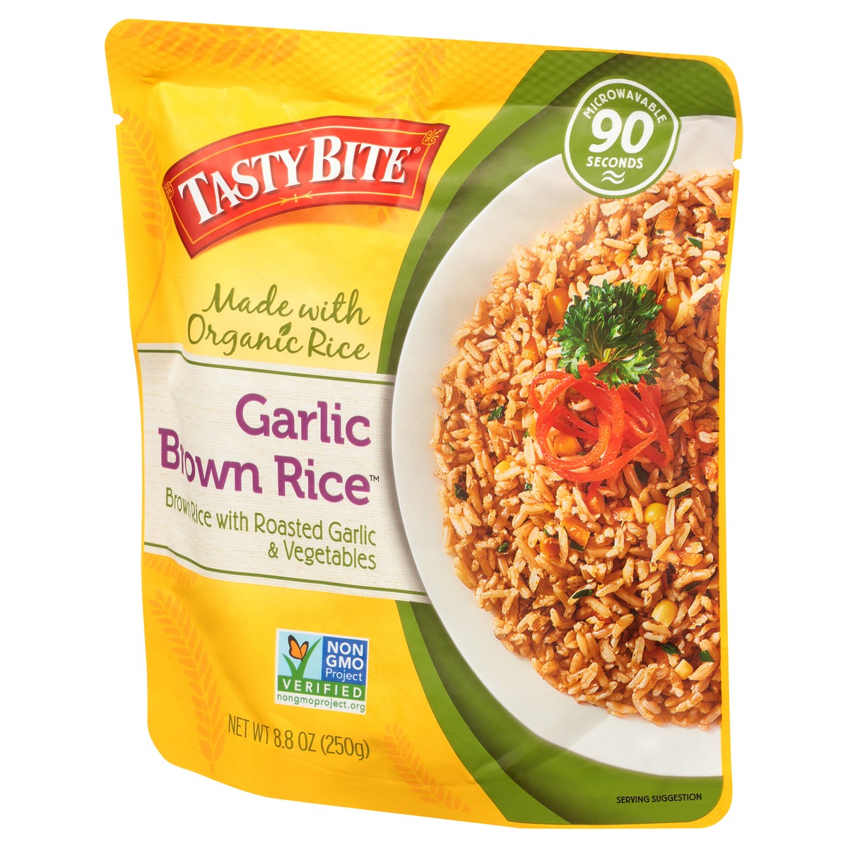 slide 6 of 11, Tasty Bite Garlic Brown Rice 8.8 oz, 8.8 oz