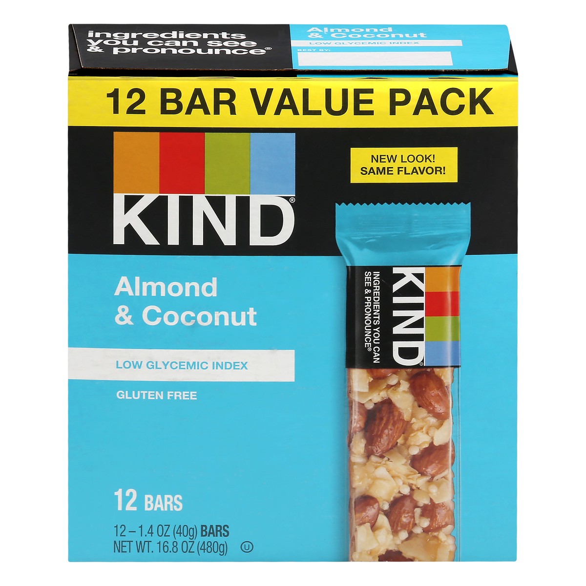 slide 1 of 9, KIND 12 Bar Value Pack Almond & Coconut Bars 12 ea, 12 ct