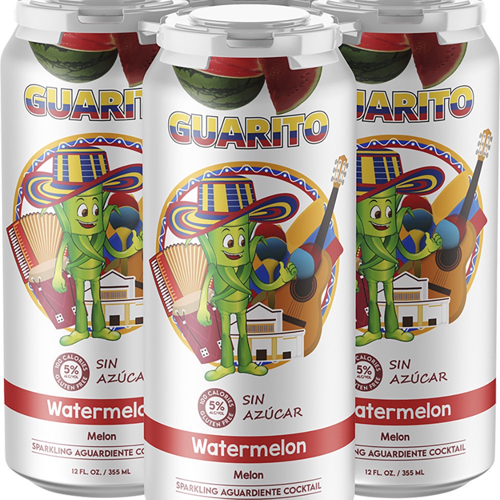 slide 1 of 1, Qvivo Brands Guarito Watermelon, 4 ct; 12 oz