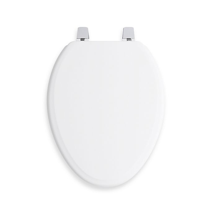 slide 1 of 1, Kohler Ridgewood Q2 Elongated Toilet Seat - White, 1 ct