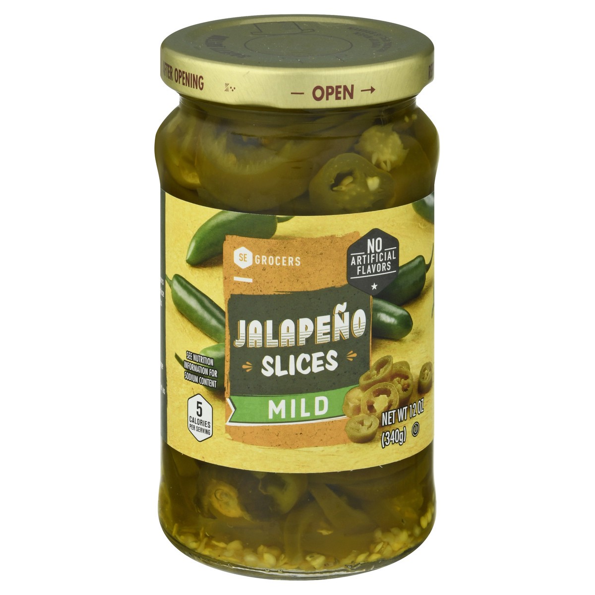 slide 1 of 10, SE Grocers Jalapeno Slc No Heat, 12 oz